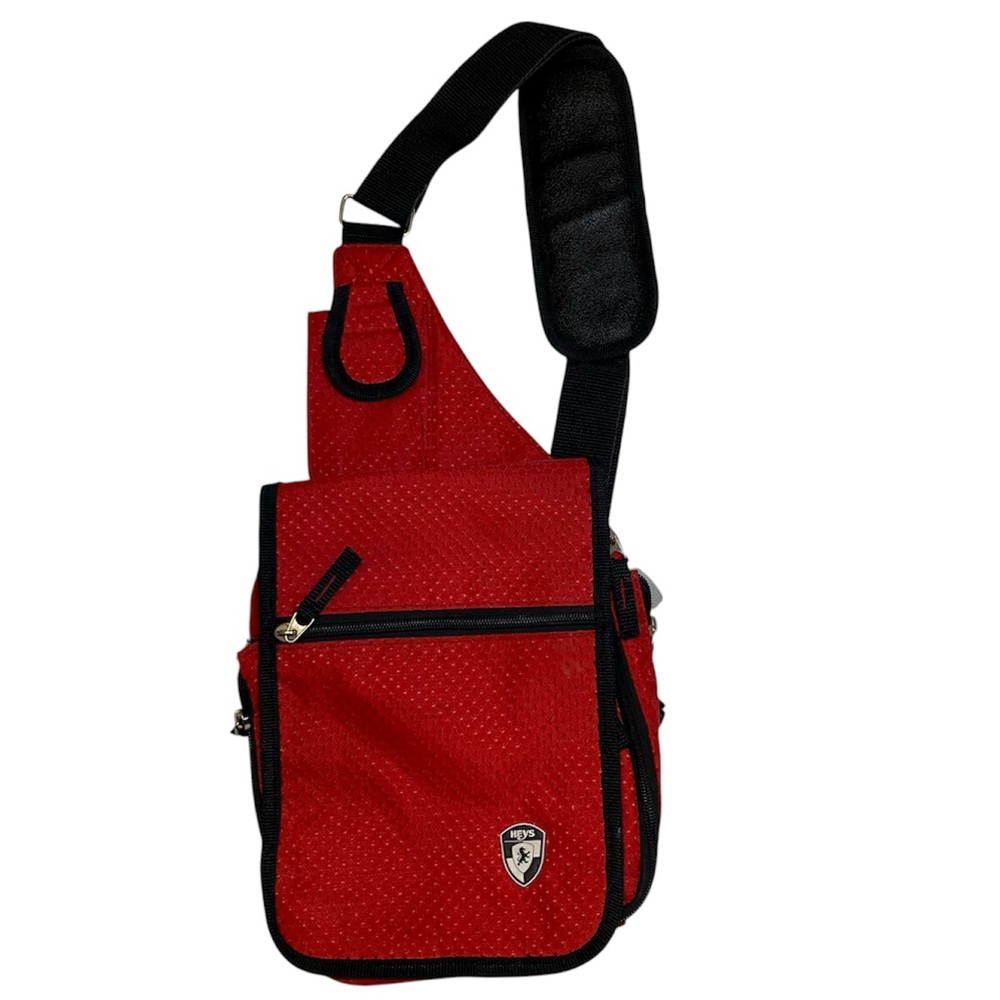 Heys Sling Bag in Red and Black
